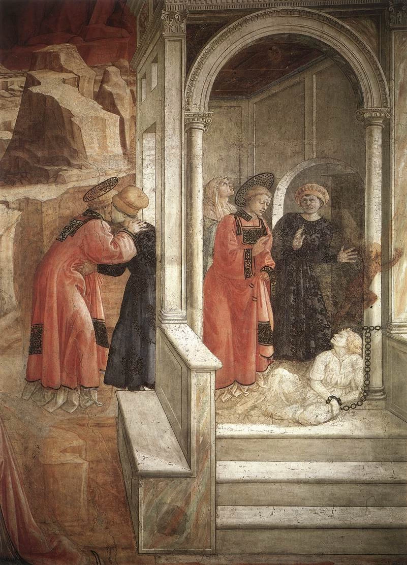 Disputa in sinagoga - Duomo, Prato, dettaglio 1